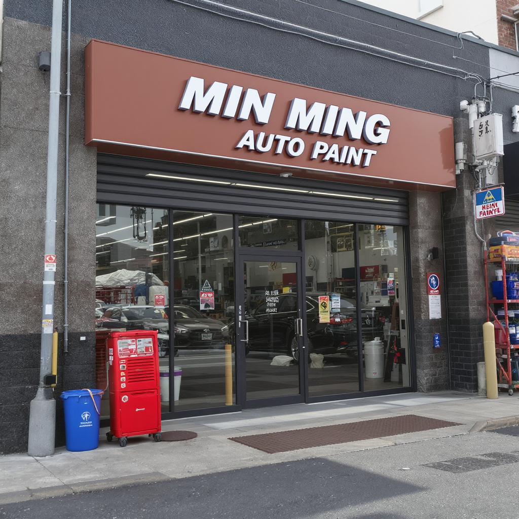 MIN MING AUTO PAINT 1 Cat Kenderaan MIN MING: Cat Semula Terbaik & Berkilat