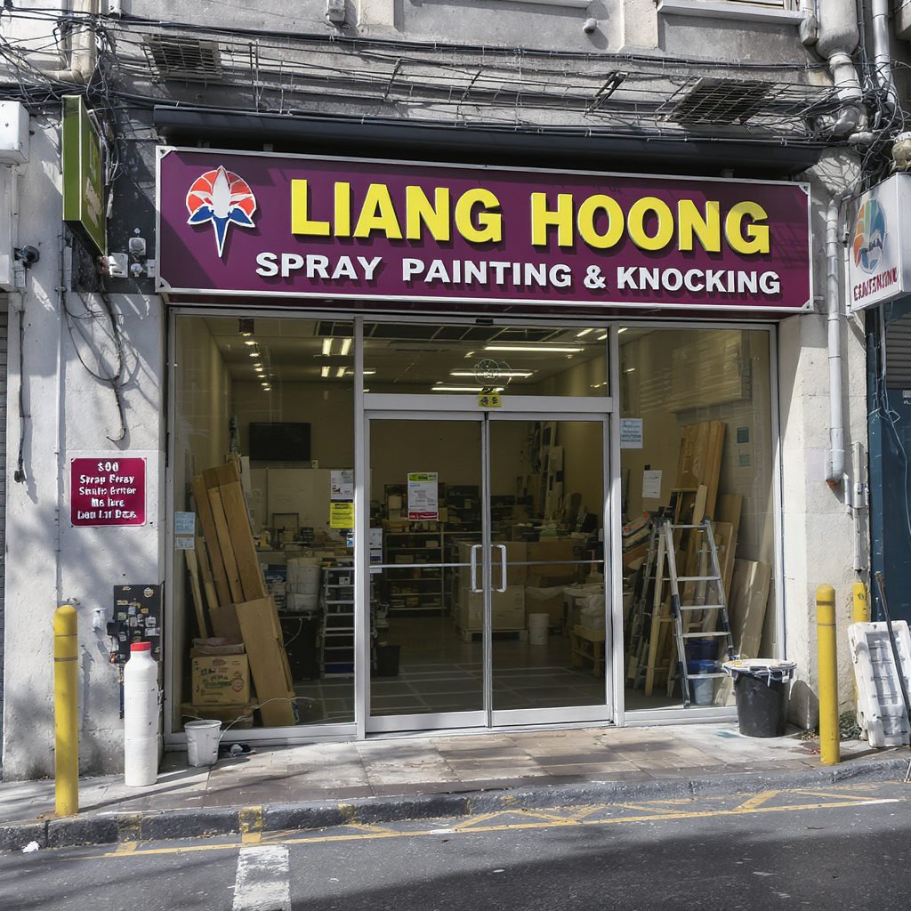 Liang Hoong Spray Painting & Knocking 1 Cat Kereta Liang Hoong: Cat Semula & Pukul Kereta