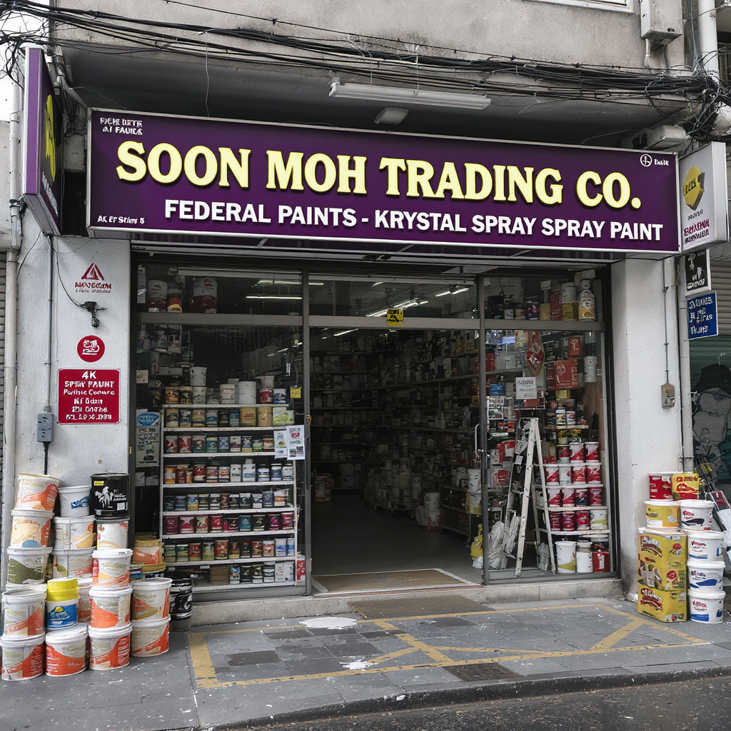Soon Moh Trading Co.-Federal Paints-Krystal Spray Paint 1 Cat Semprot Kualiti Tinggi Soon Moh & Federal Paints