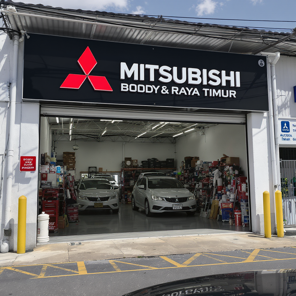 Gambar Kereta Rosak & Cat Mitsubishi Mentakab
