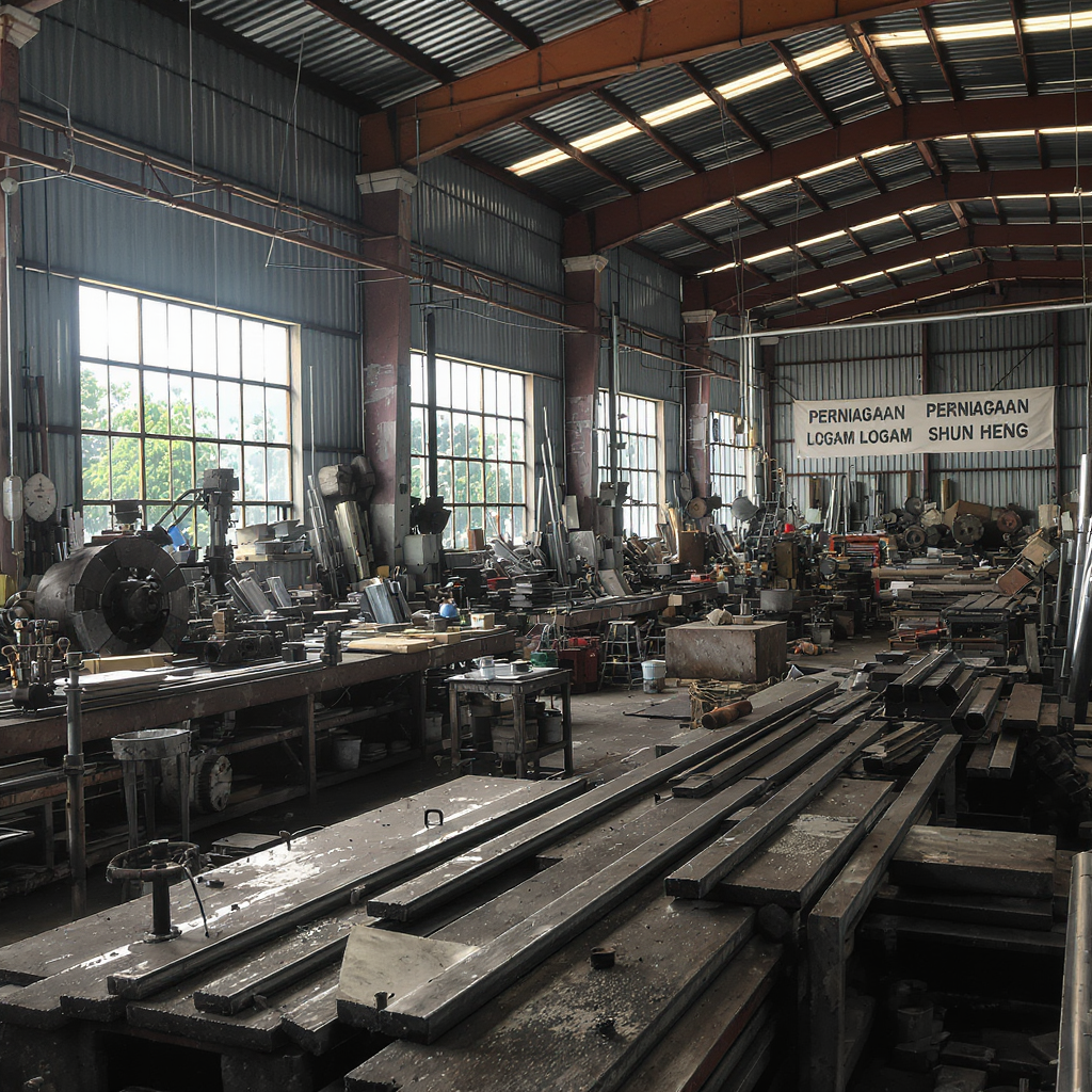 Imej Kilang Logam Shun Heng: Perniagaan Besi & Aluminium