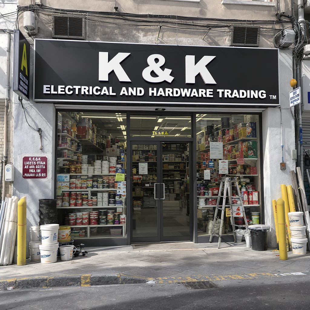 K&K ELECTRICAL AND HARDWARE TRADING 1 Kedai Alat Elektrik & Hardware K&K Murah Online