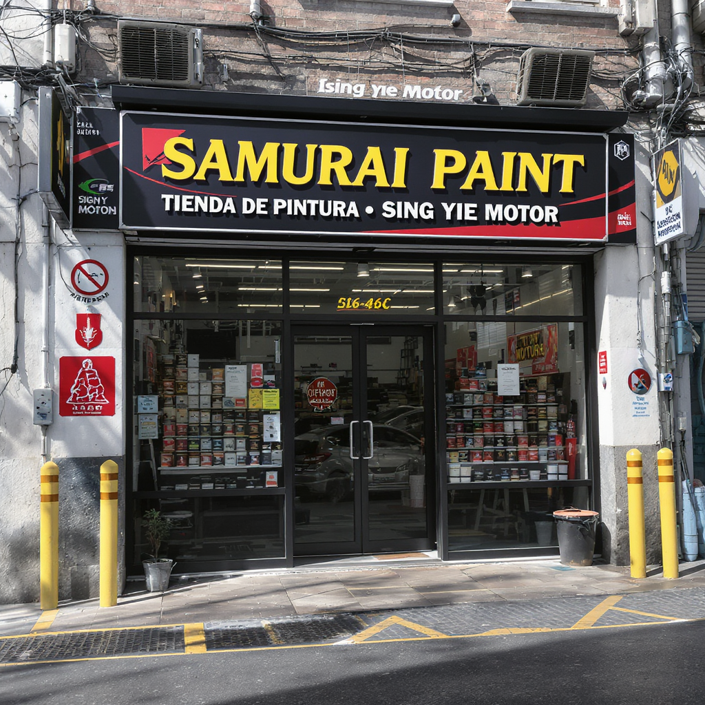 Samurai Paint - Sing Yie Motor 1 Lukisan Samurai Motor - Servis Terbaik Sing Yie