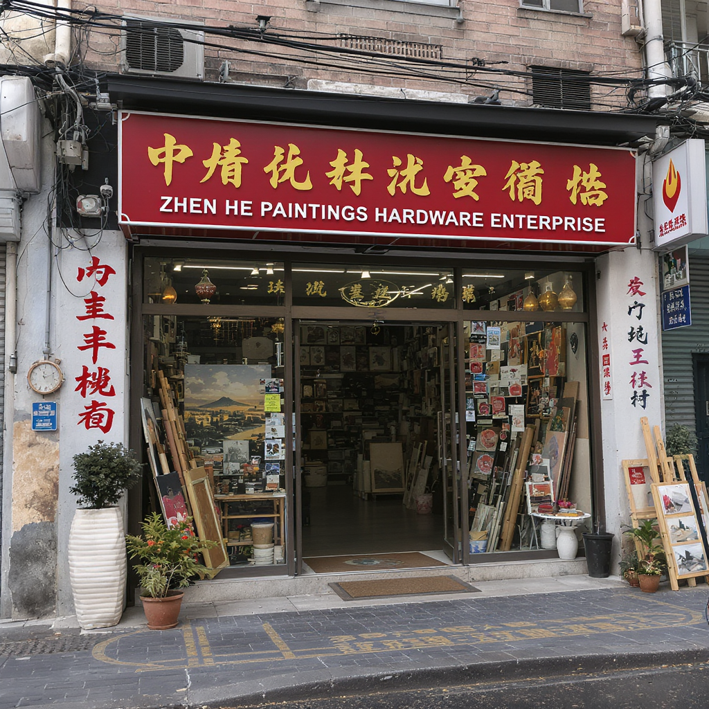 Zhen He Paintings Hardware Enterprise 1 Lukisan Zhen He: Peralatan & Perniagaan Hardware