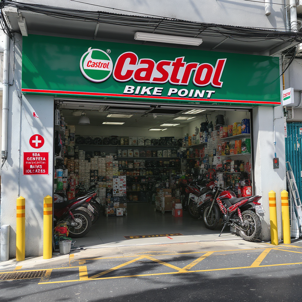 Castrol Bike Point - Sin Huat Motor 新發摩哆店 1 Pusat Motosikal Castrol di Sin Huat Motor
