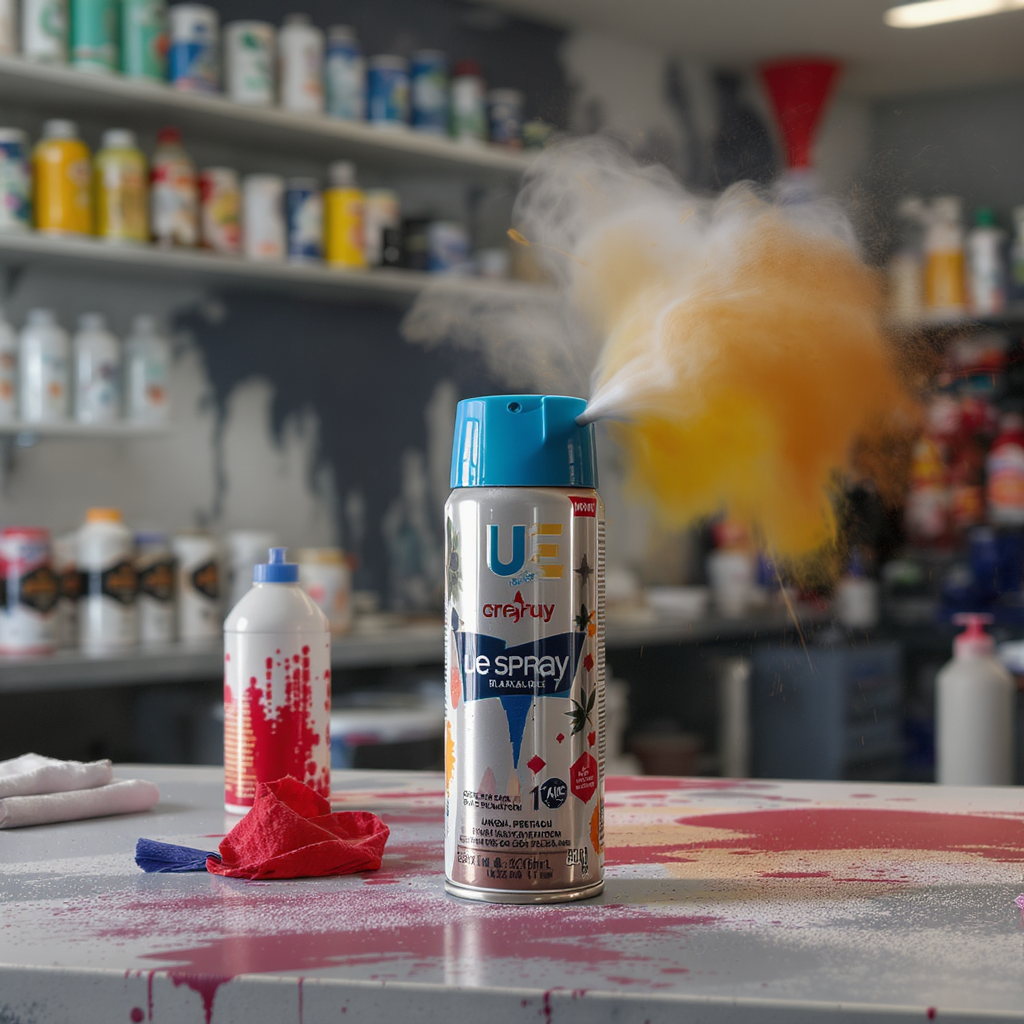 Ue spray 1 Semburan UE: Penghapus Kesan Cat Kilat Pintar