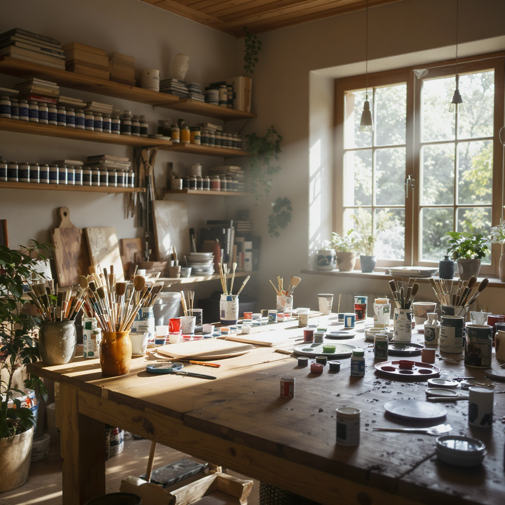 DIY PAINT STUDIO 1 Studio Cat Lukis DIY Sendiri: Idea Kreatif